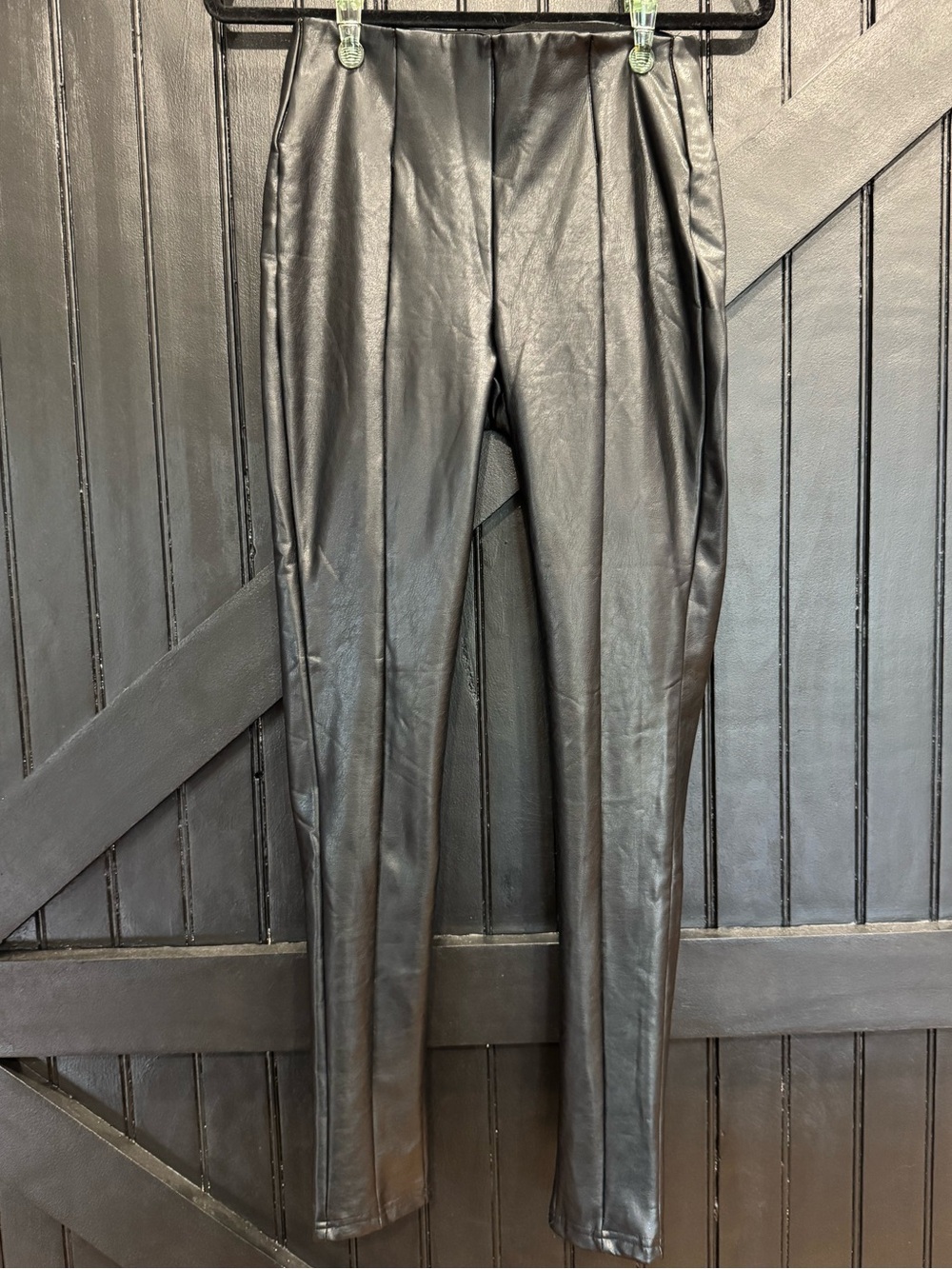 Women’s Black Faux Leather Pants